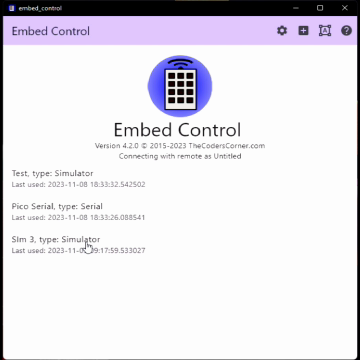 Embed Control IoT monitoring Demo