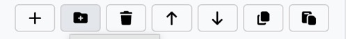 Menu Editor Toolbar
