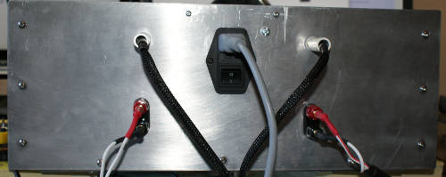 Amp back panel