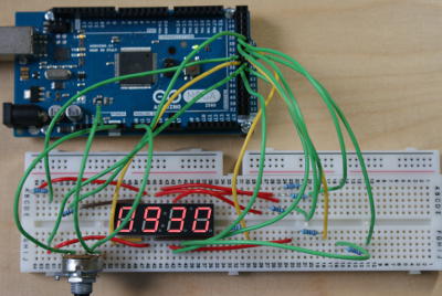 multidigit 7segment on Arduino board