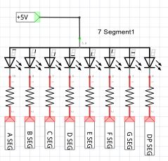 7 segment arduino connections