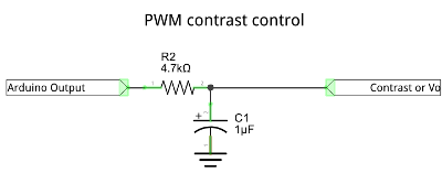 PWM contrast control