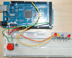 finished transistor buffer arduino project