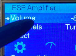Touch screen menu calibration