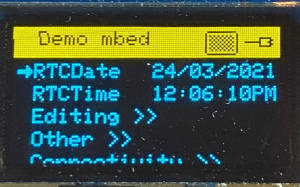 Monochrome themes for rendering menus onto OLED/5110.